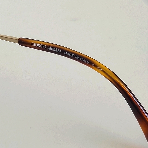 Armani Aviator Sunglasses in Pale Gold - Picture 5 of 7